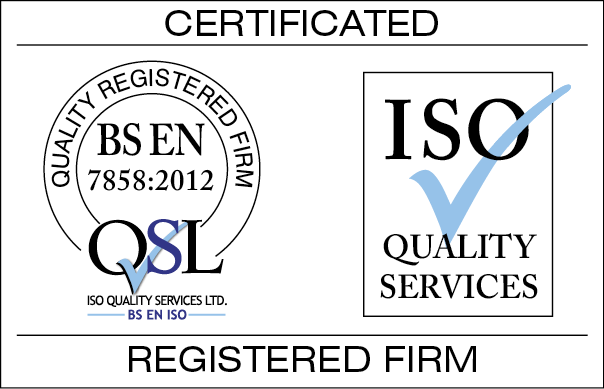 BS 7858:2012 certification logo