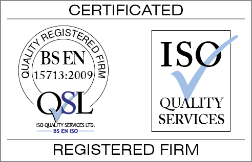 BS EN 15713 certification logo