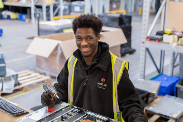 Certified IT recycling for laptops with secure data destruction